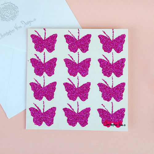 [CVD] Pink Butterflies Card